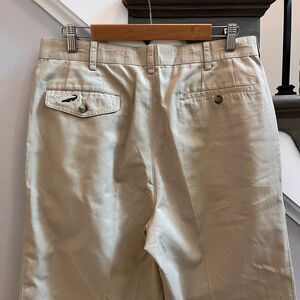 Crocodile Brand Mens Pleat Front Khaki Pants sz 34
